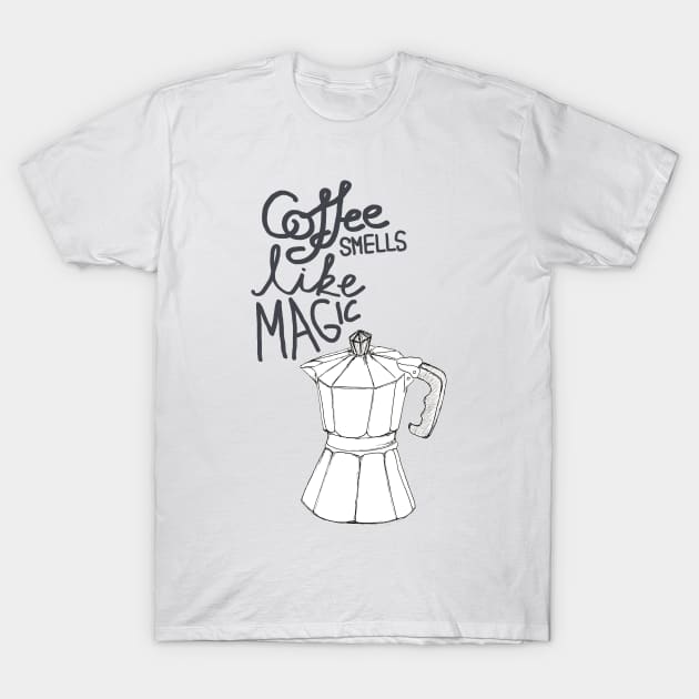 Coffee addict T-Shirt by Claudia-Brueggen